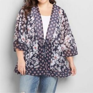 Lane Bryant Floral Kimono